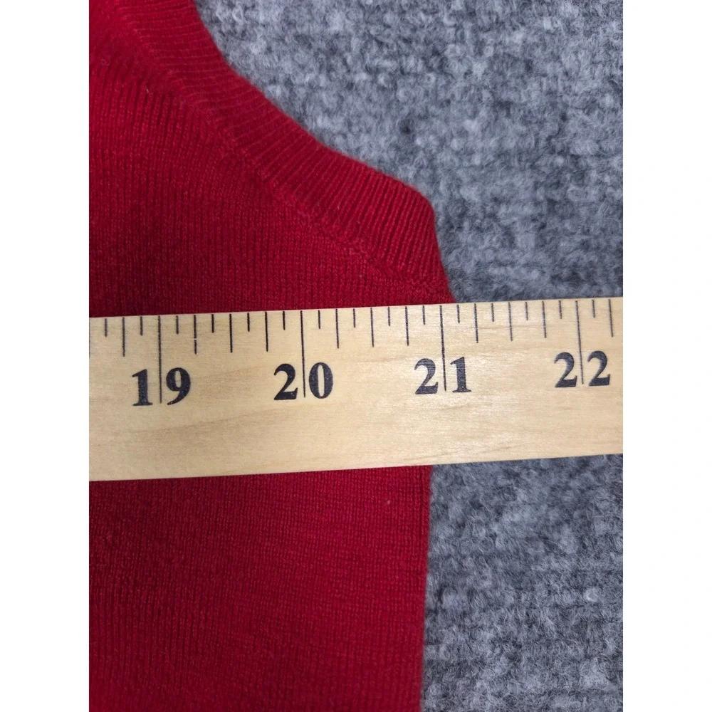 Polo Ralph Lauren Sweater Vest Mens XL Red Pima Cotton V-Neck Pony Logo